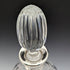 1977 British vintage cut glass oval decanter pure silver decoration 1750g